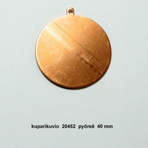 Copper Silhouette Round 40mm