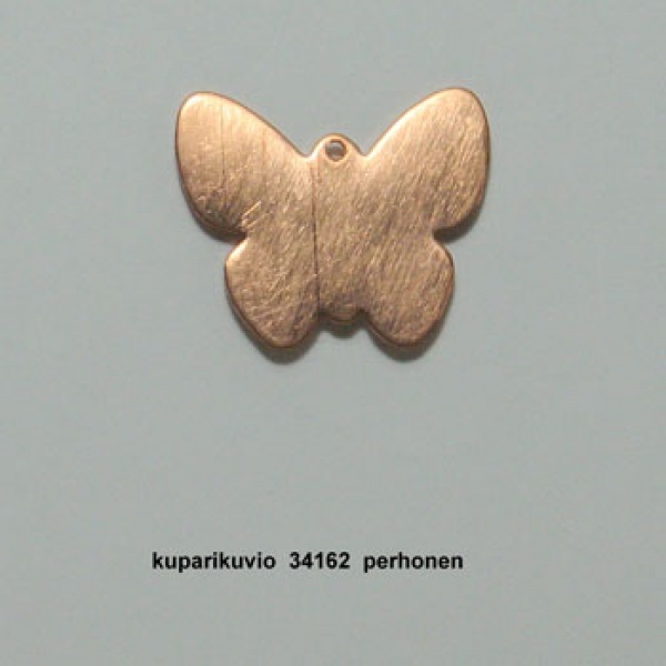 Copper Silhouette Butterfly 26 x 30mm